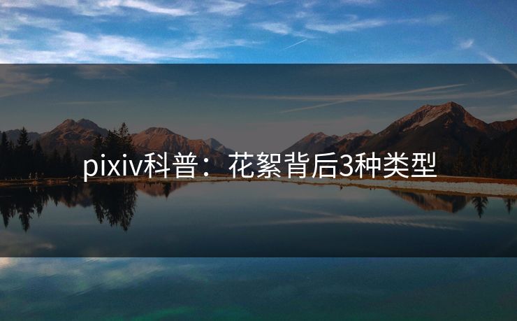 pixiv科普:花絮背后3种类型